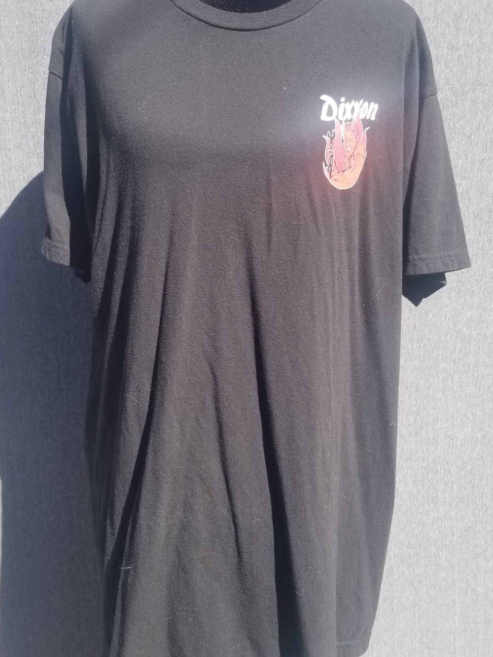 DIXXON Black Short-Sleeve Tee with Devil Flame Wrench Graphic -101